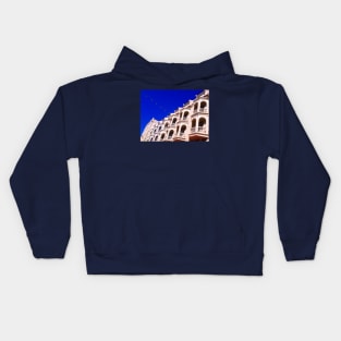 One row from an ancient white floored facade. Kids Hoodie